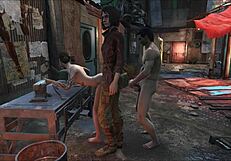 Fallout 4 Diamond City Public Fuck with Brunette 3D Cartoon