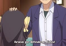 Hey, check out this anime sucking big tits scene