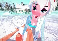 Elsa's Passionate Sucking And Sex In Frozen Fantasy