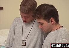 Altar Boys Noah White and Marcus Rivers in Hot Gay Bareback Pounding Action!