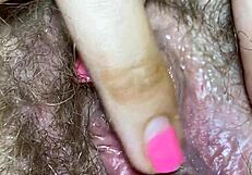 Big clitoris and hairy vagina: amateur compilation