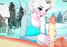 Elsa's Passionate Sucking And Sex In Frozen Fantasy