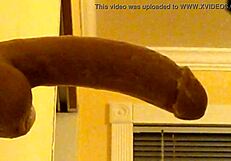 Can you believe this gay guy in hood deepthroating that dildo?