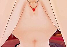 Qingque licks and fucks Jing Yuan in doggystyle orgasm!