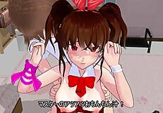 Bunny girl says, 'Fuck me harder from behind!'