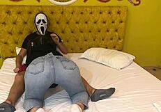 Ghostface gets free blowjob for halloween
