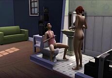 Watch Brunette Masturbate to Redhead Marjorie in Voyeur Comedy!