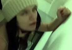 Rough Fucking Classmate In Entrance, Cum In Mouth.