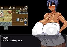 tanned girl natsuki in hentai game photoshoot turned massage 😏