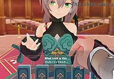 Qingque licks and fucks Jing Yuan in doggystyle orgasm!