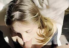 sexy hottie sucking dick and getting a facial cumshot