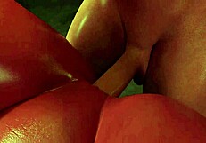 Fantasy fuck in 3d cartoon game world