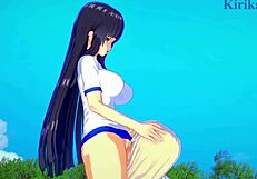 Yomi and Ikaruga's passionate threesome in Senran Kagura