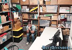 Caught Gay Thief Giving Blowjob