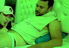 My sister's boyfriend wakes me for raw ass action