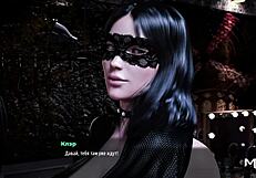 Oiled up 3D model dances in fashion business game.