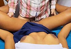 Stepfather Breaks Stepdaughter's Pussy With Creampie