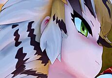 Bengaru Tora From Kemono Friends Anime In Hentai Fuck Scene