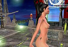 Indian Teen Poses Seductively In 3D Anime