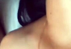 Homemade video of a hot Latina MILF sucking and swallowing a load