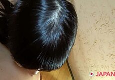 Adorable Japanese Teen Gets POV Creampie Action