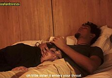 watching a movie with stepsister leads to her sucking my dick