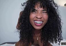 Once you go black, you never go back! Barbie Rous rides big black cock.