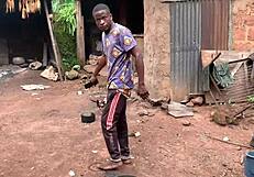 Bent over anime girl receives hot cumshot in doggystyle