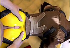 Suggestive Buttjob And Thighjob In 3D