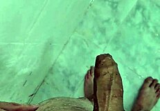 Gordinho Releases in Steamy Shower with Homemade Brazilian Twink Action