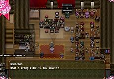 Pregnant witch bruxinha gives to all in hentai game.