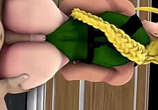 Suggestive Buttjob And Thighjob In 3D