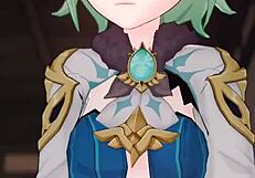 just watching this wild cartoon cum explosion in 3d hentai.