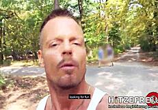 Public park date turns wild for blonde MILF Jana Schwarz