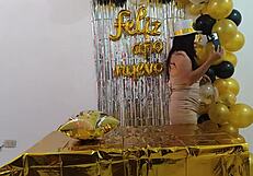 hot busty executive fantasizes shaved pussy sex