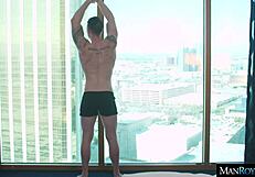 jackson rams brad's tight ass during workout sesh 💪