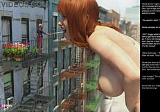 3D animated sex comic featuring Big Apple Small Gesture