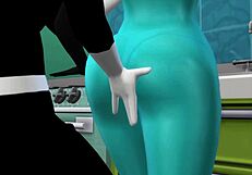 Danny and his mom have a hot and animated experience in The Sims 4