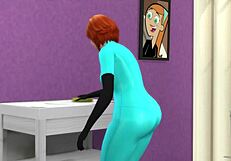 danny phantom bends his mom over and fucks her hard