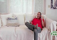 a quick peek at stepdaughter's butt and stepdad's totally lost control.