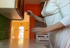 Stepmother seduces her college son’s best friend and gives him a hot blowjob and fuck