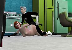 danny phantom bends his mom over and fucks her hard