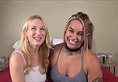 Desperate Muscle Moms Tease Tight Pussies In Casting