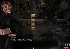 Nadia's hot cock helps to warm up in this porn video game