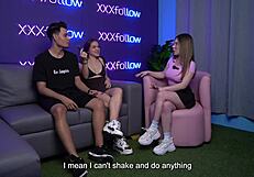 little colombian teen squirts in casting session