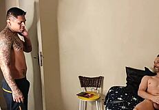 Hot gay scene with a big dick in Brazil