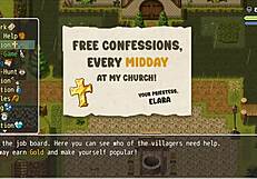 in lost lagoon harem game ep 3, she fell in the water without panties, huge boobs exposed