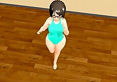 Kyo's curvy animation girl dances plump in hentai style