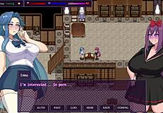 City Of Secret Pt 3 - Final Horny Slut Exposes Herself To The Whole Class - Defeating The First Boss Hentai Gameplay