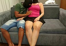A cuckold husband films his mature wife with a teen